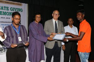 Trainees on a TVET course at the Ashrai Technical Training Centre