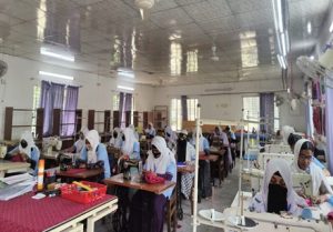 Skills training workshop at the Ashrai Technical Training Centre