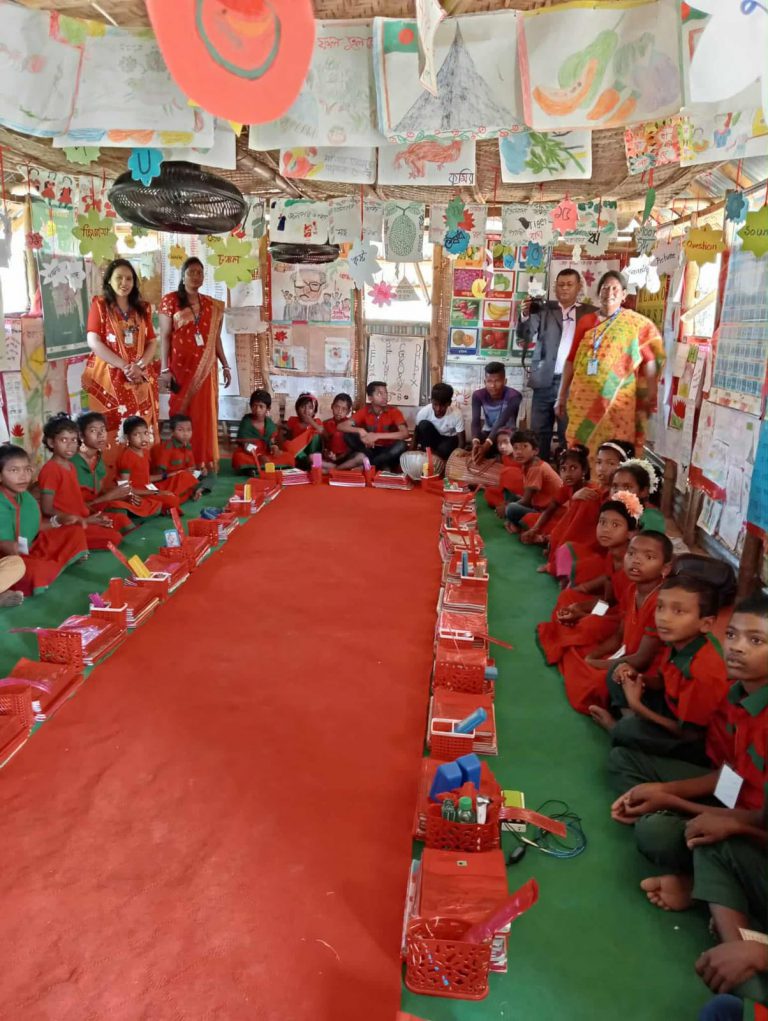 Children in Ashrai's child education programme in the Barind region