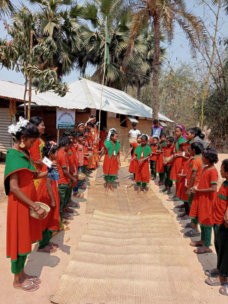 Adibashi students supported by Ashrai's education projects